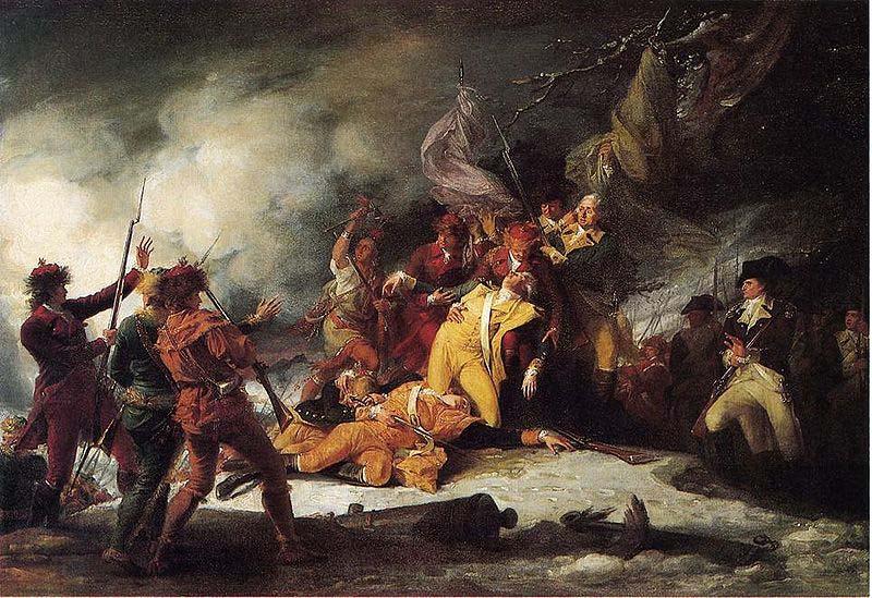 John Trumbull The Death of Montgomery in the Attack on Quebec oil painting image